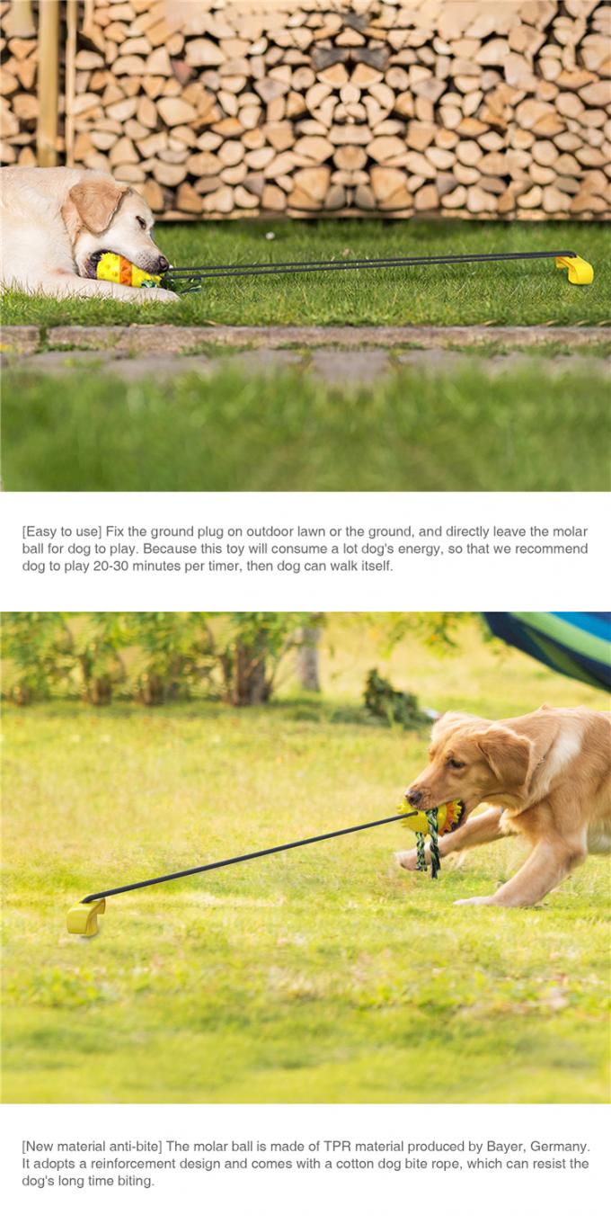 El perro elástico vendedor caliente especial de la cuerda de Toy Interactive Outdoor Drawstring Ball del perro práctico popular del producto mastica el juguete