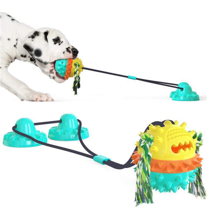 El animal doméstico de encargo profesional suministra el juguete reforzado multicolor de la bola de la cuerda del lechón