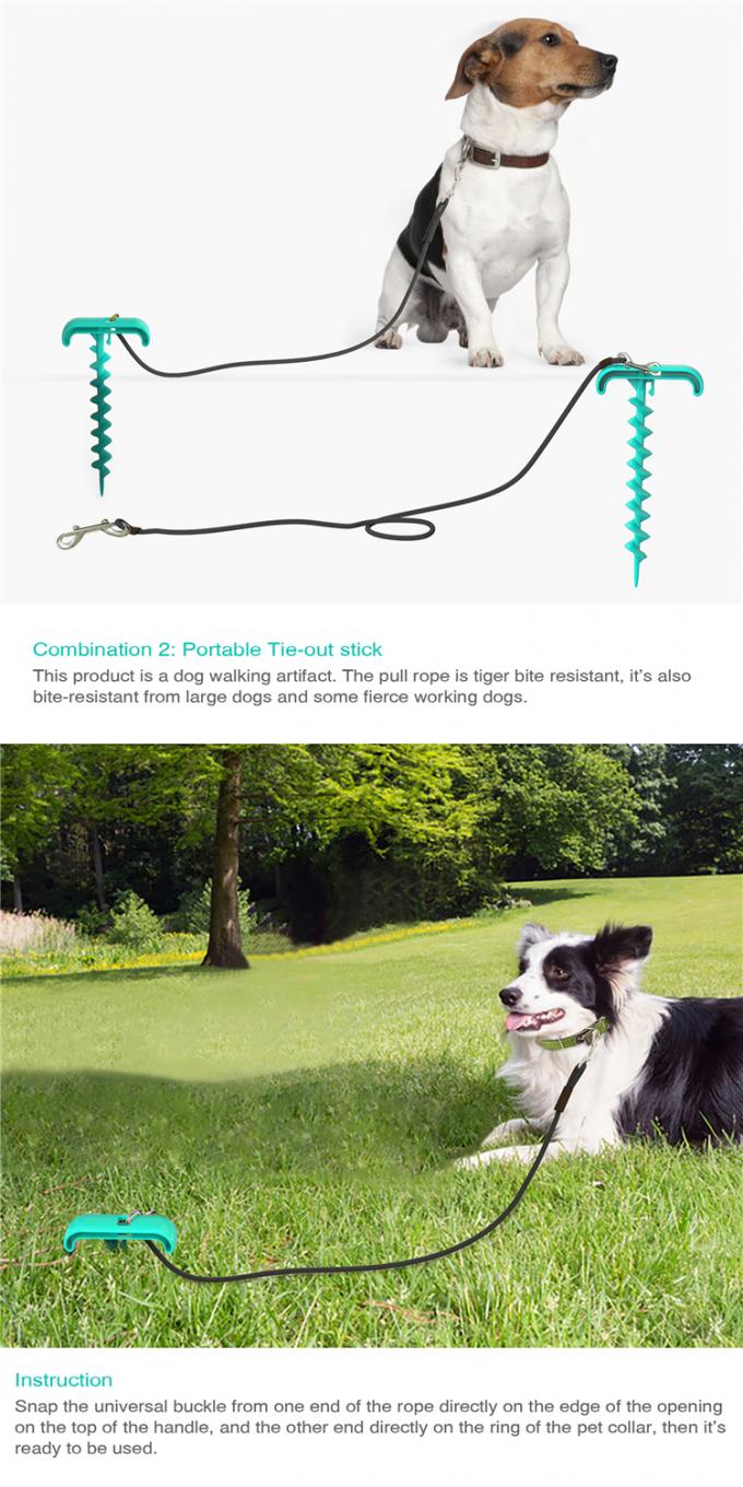 Perro penetrante de masticación interactivo de limpieza Toy With Rope del animal doméstico de tres piezas durable adicional del sistema de los dientes